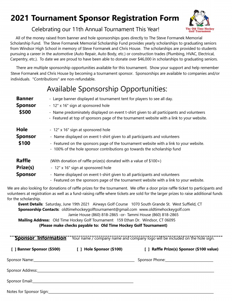 Sponsorship Opportunities